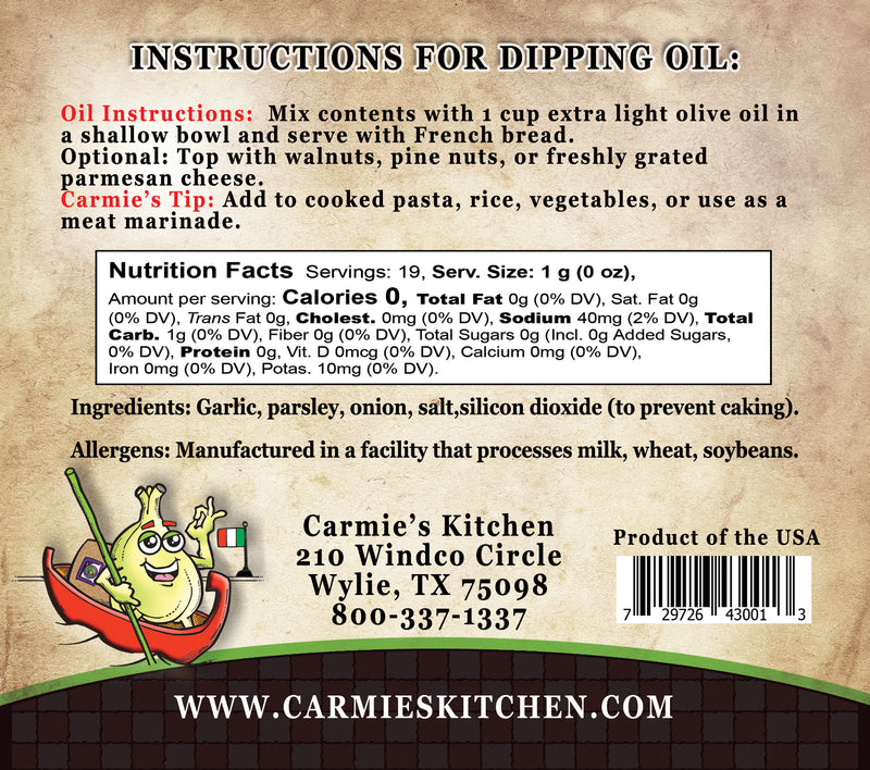 Toasted Garlic Special Blend for Dipping Oil