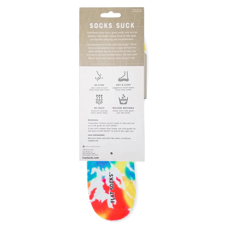 Tie Dye Flat Socks
