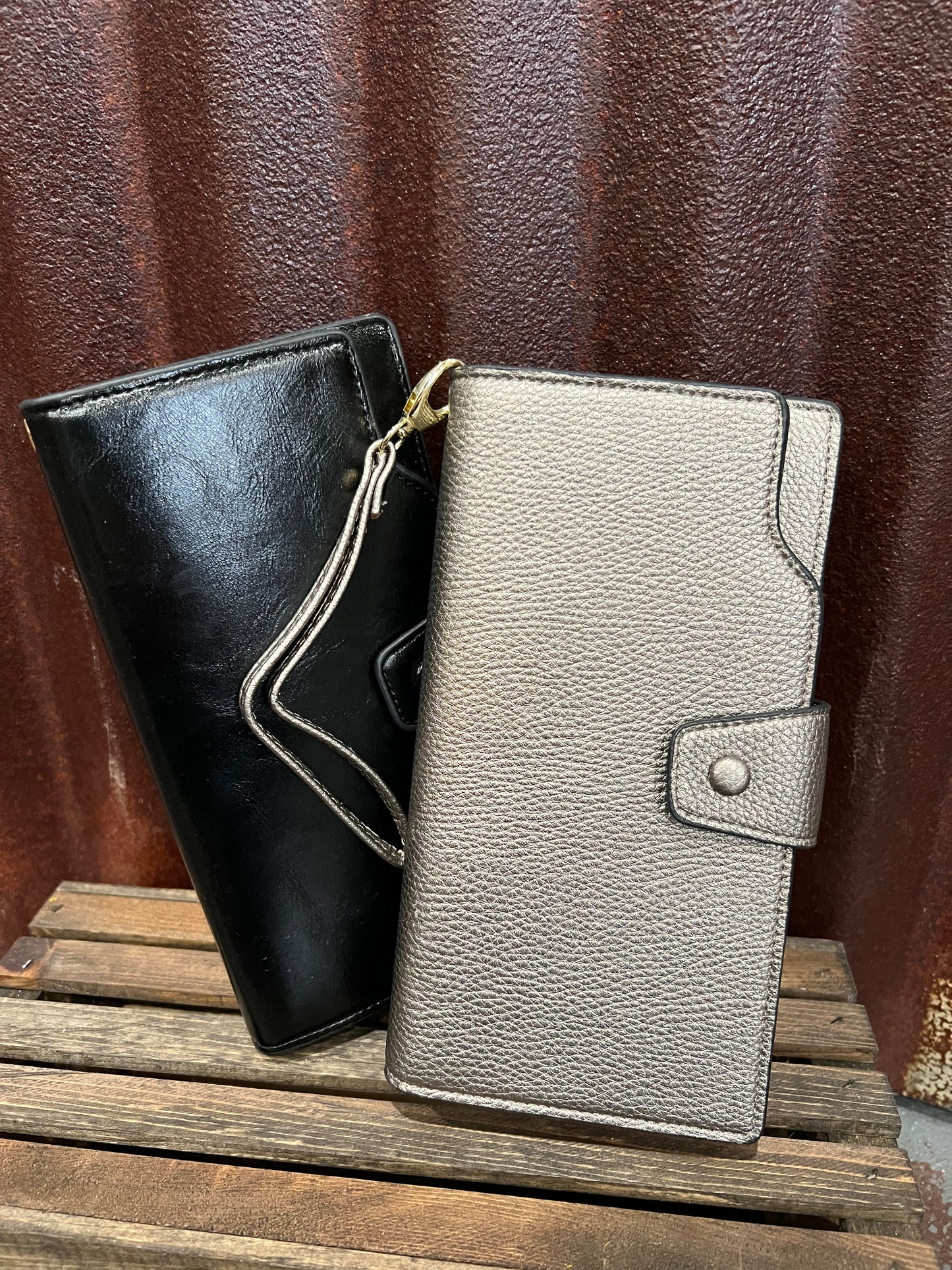Georgia Large Wallet/Wristlet - Black