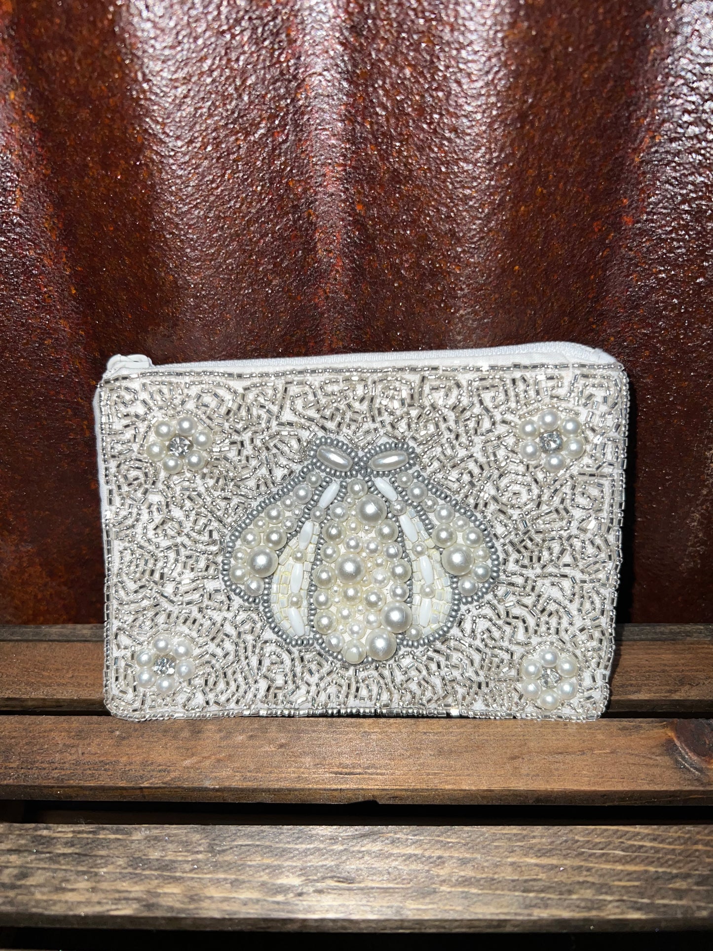 Seashell Beaded Pouch