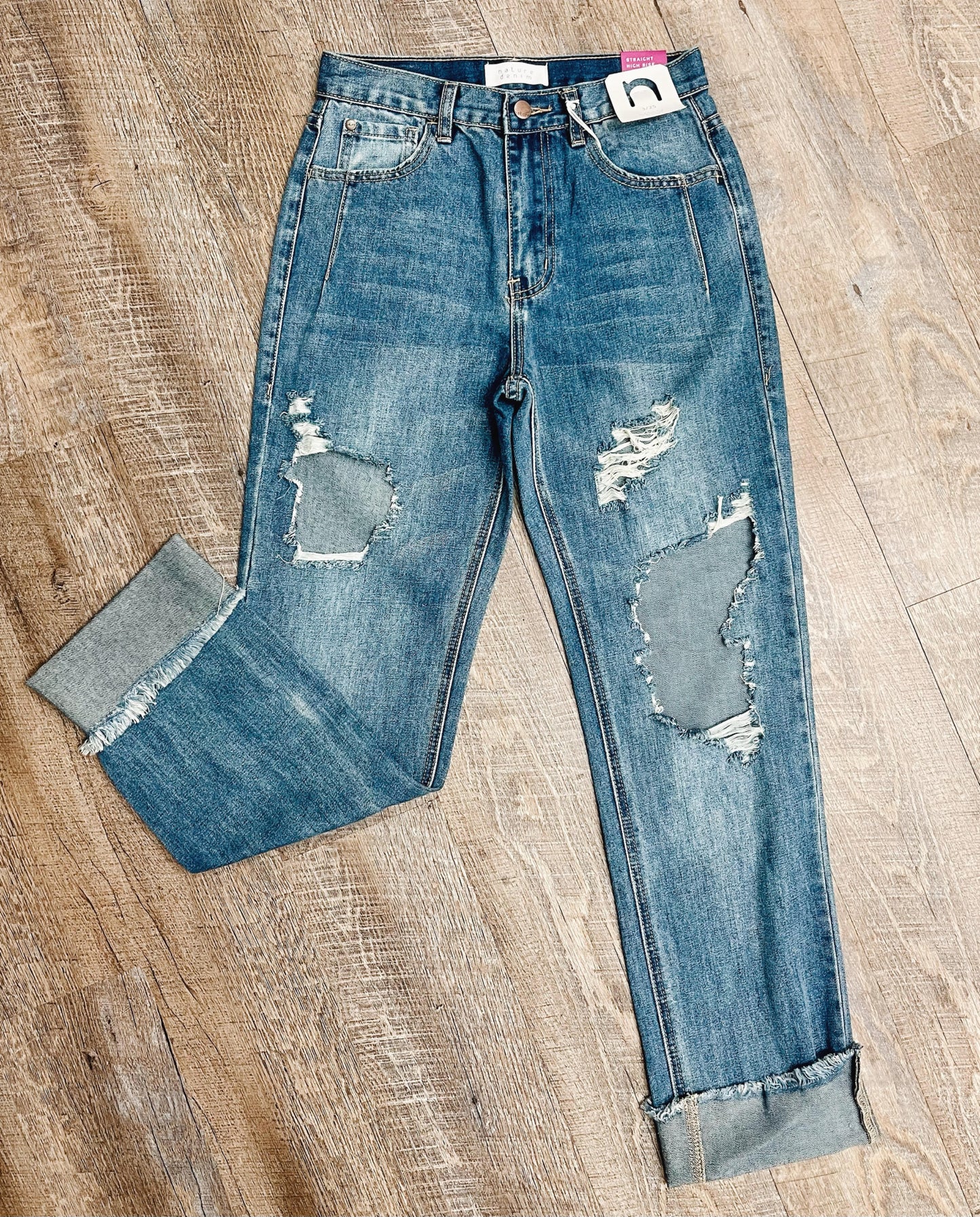 Sarah Straight High Rise Jeans