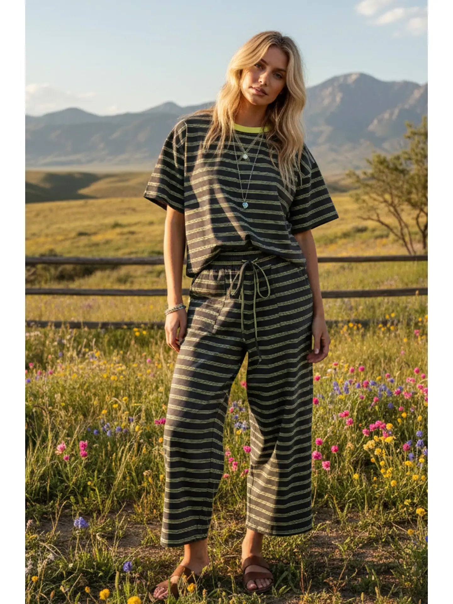 Hartley Striped Top & Pants Set
