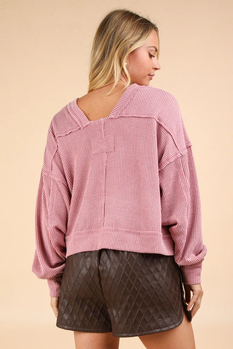 You Know Me So Well Knitted Top - Pink