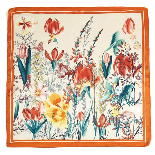 Silky Printed Scarf - Tropical