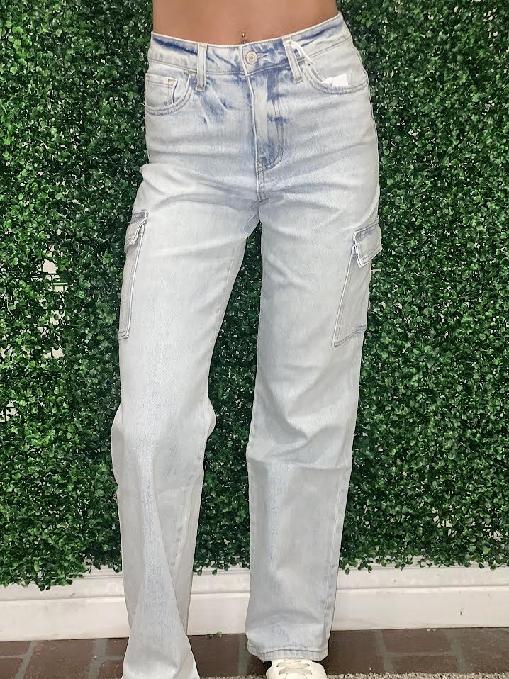 Alyssa's Vintage Cargo Utility Jeans