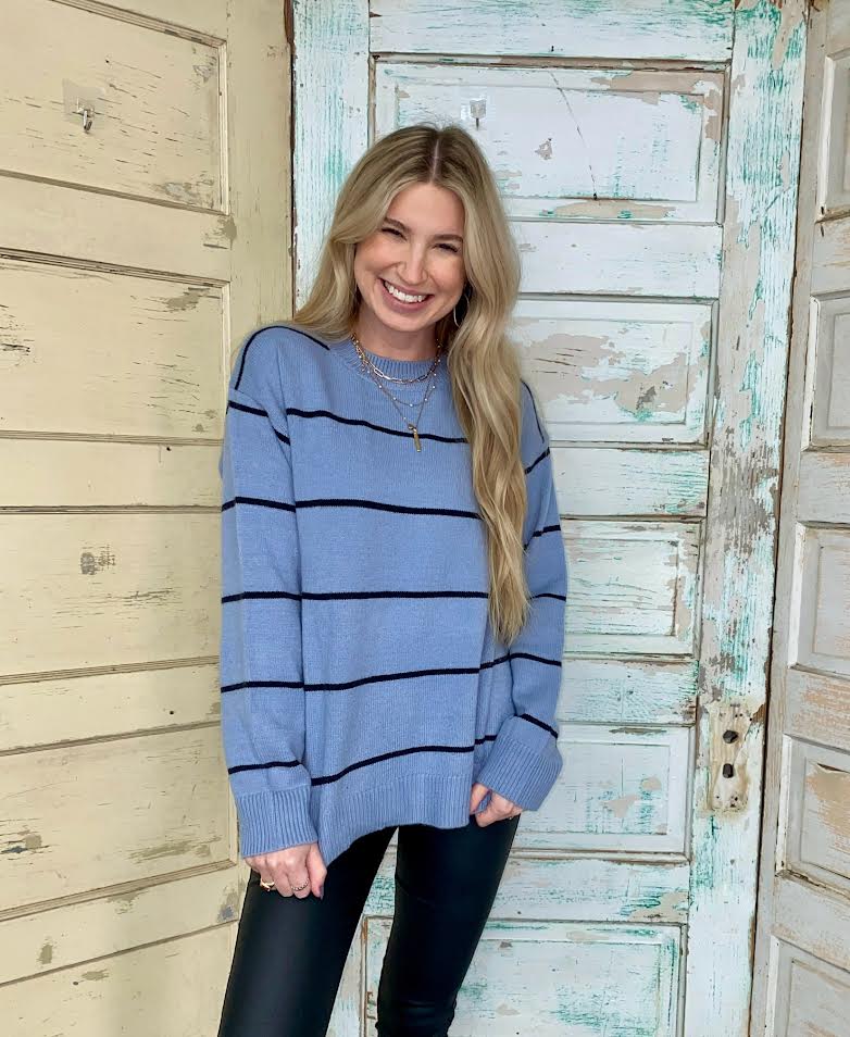 Dolphin Striped Sweater