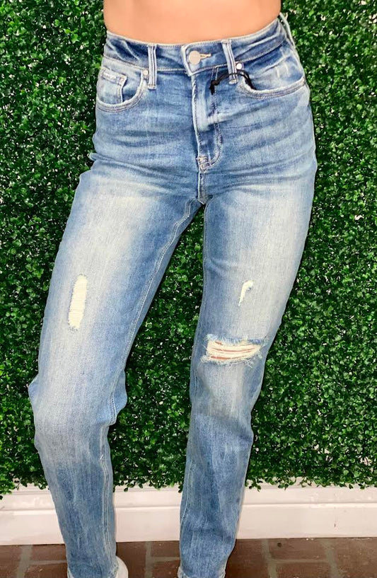 Chrissy's High Rise Girlfriend Jeans
