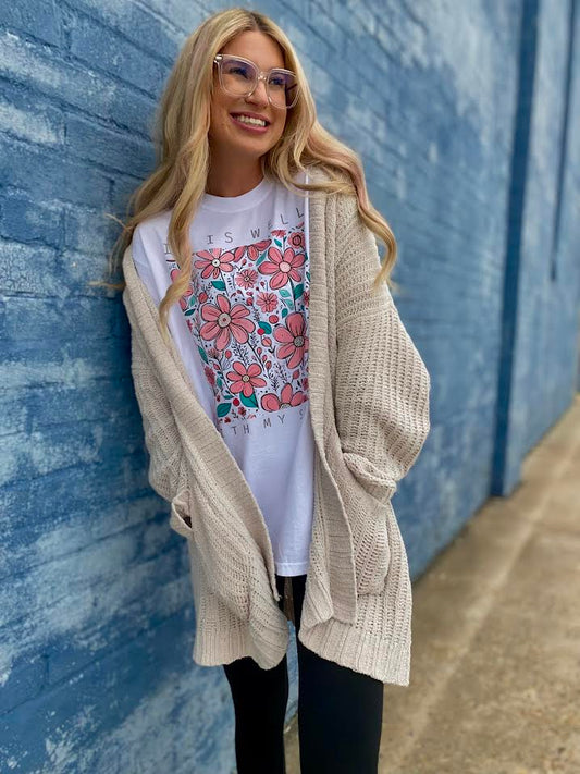 It Is Well Floral Graphic Tee