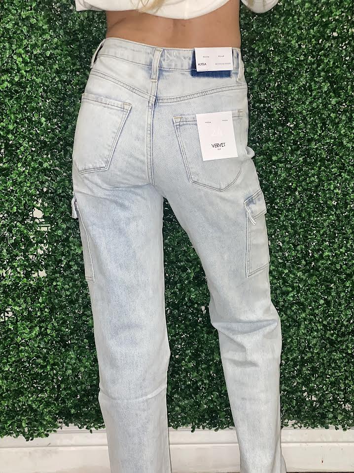 Alyssa's Vintage Cargo Utility Jeans