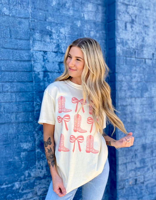 Boots & Bows are a Girls Bestfriend Graphic Tee