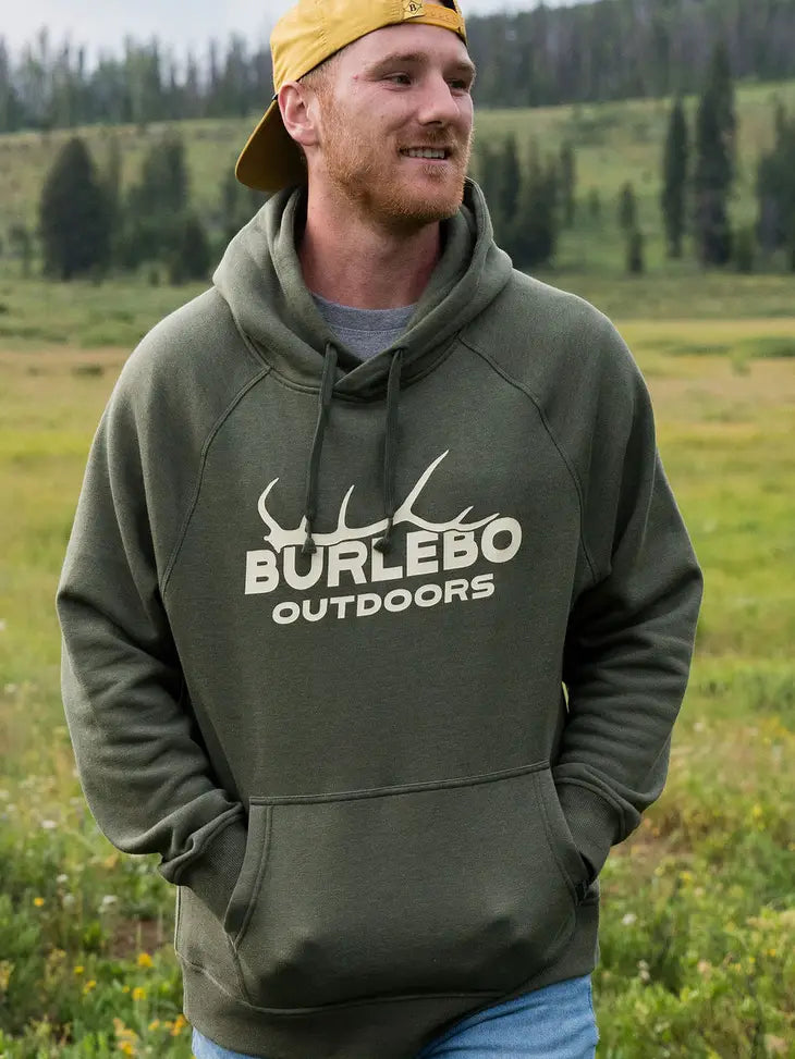 Elk Horn Logo Fleece Hoodie