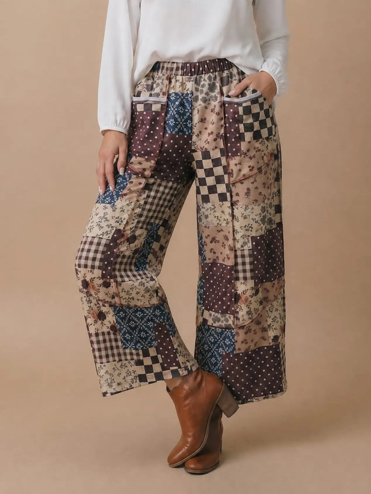 Jasmine Patchwork Floral Pants