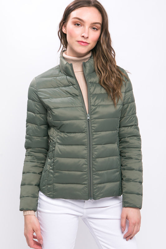 Padded Thermal Puffer Jacket - Ever Green