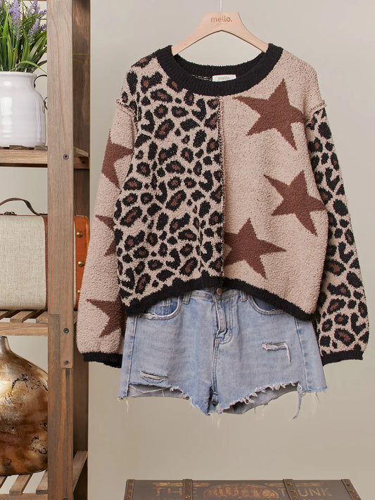 Leaning on Leopards Sweater