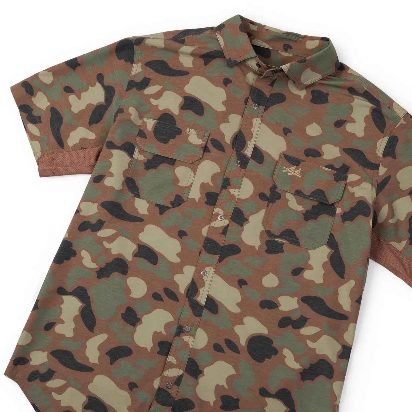 The Rio - Woodland Camo Short Sleeve