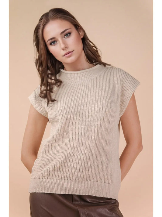 Juno Sleeveless Sweater Vest Top