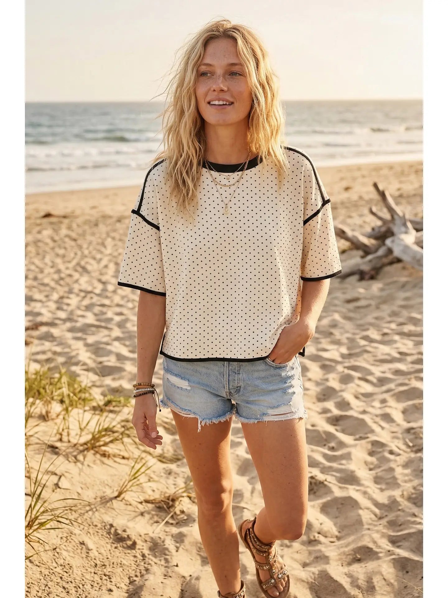 Miranda Polka Dot Top
