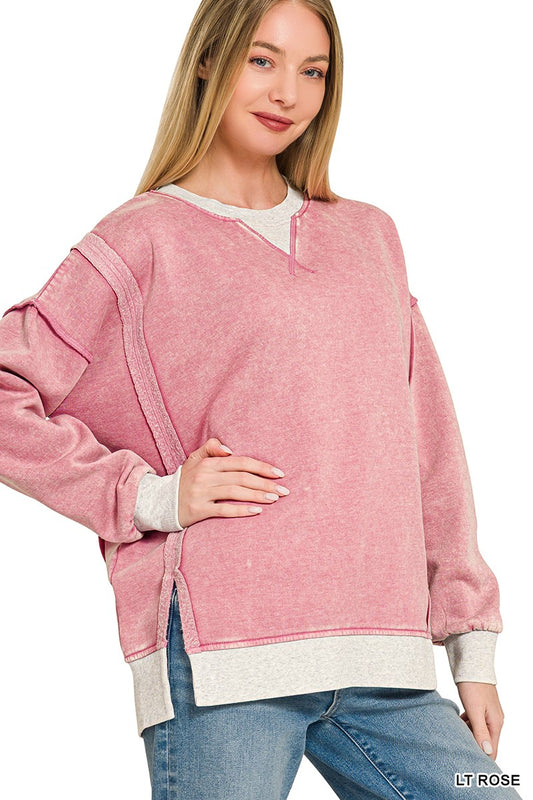 Holding Hearts Contrast Sweater
