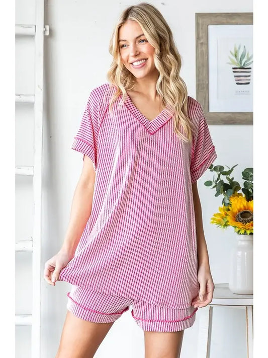 Heart Of Gold Ribbed Top