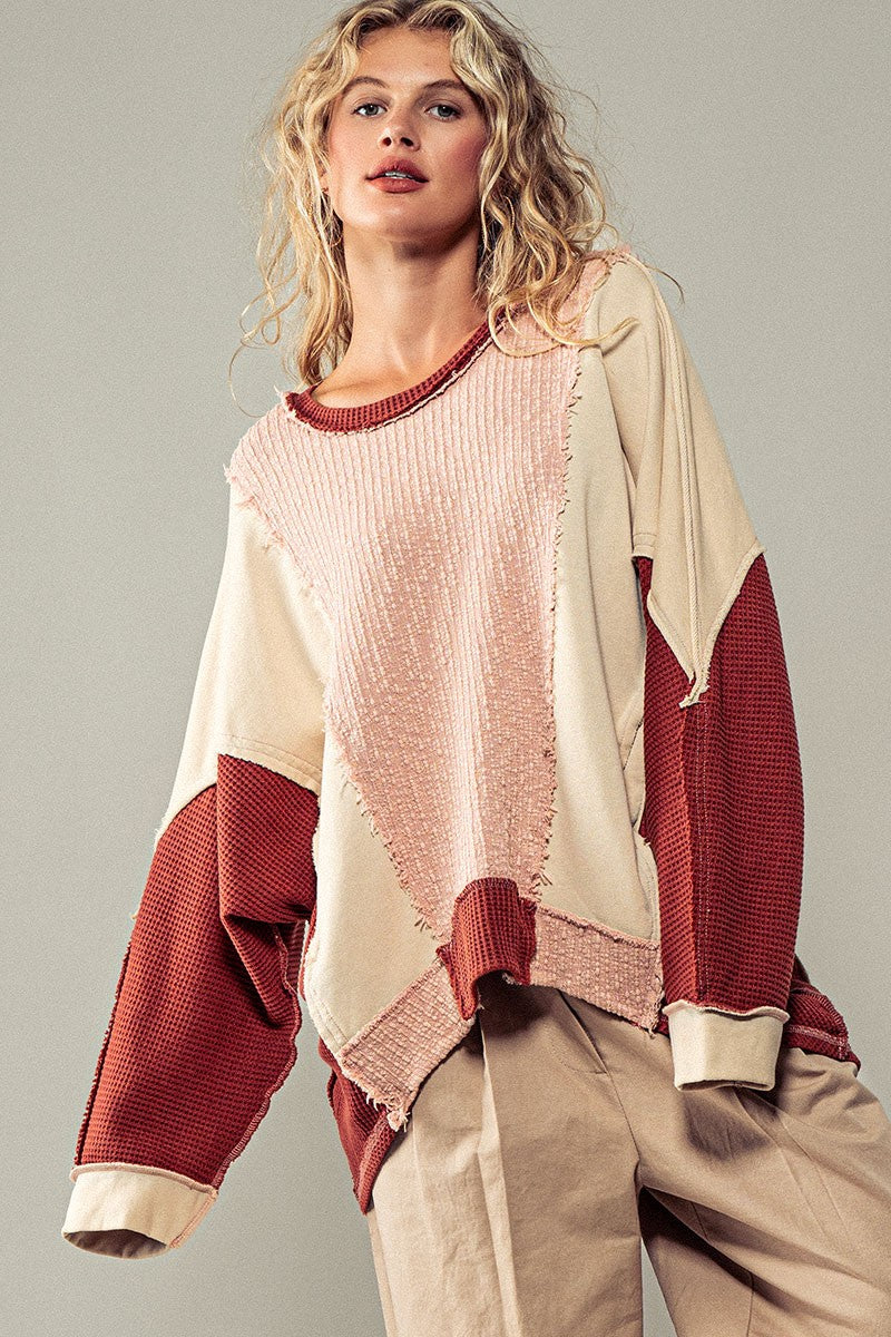 City Drifter Oversized Textured Sweater