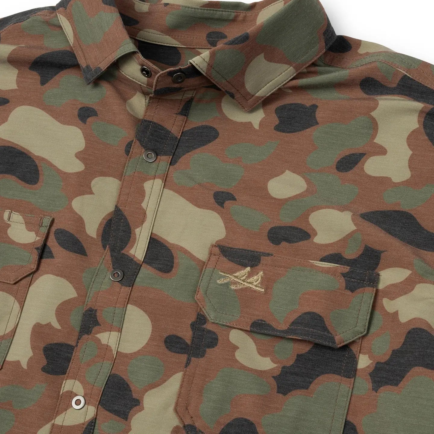 The Rio - Woodland Camo Short Sleeve
