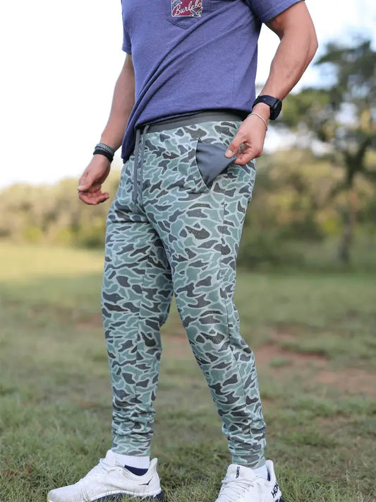 Retro Camo Duck Fleece Joggers