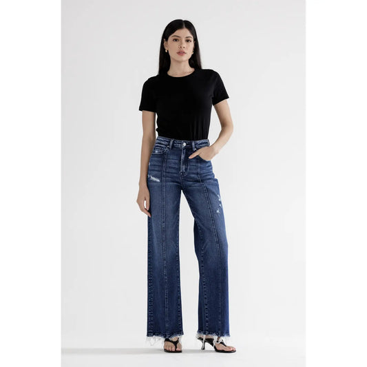 Alexa's Super High Rise Front Stitch Jeans