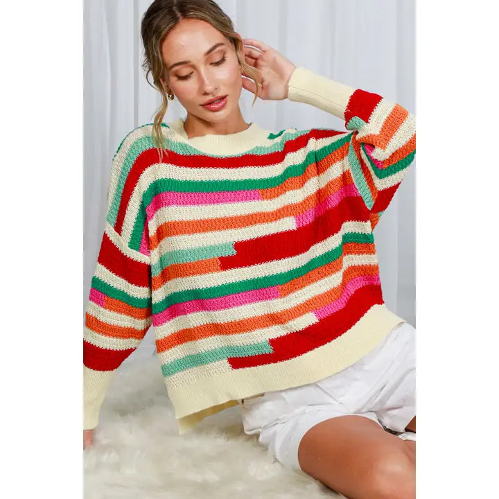 Not Over You Cotton Crochet Sweater