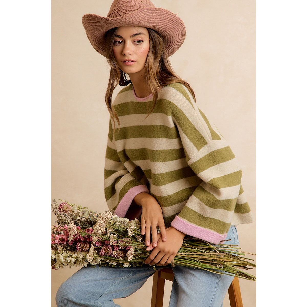 Savannah Reversible Striped Sweater