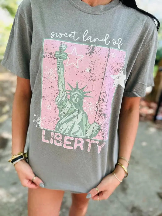 Sweet Lady Liberty Graphic Tee