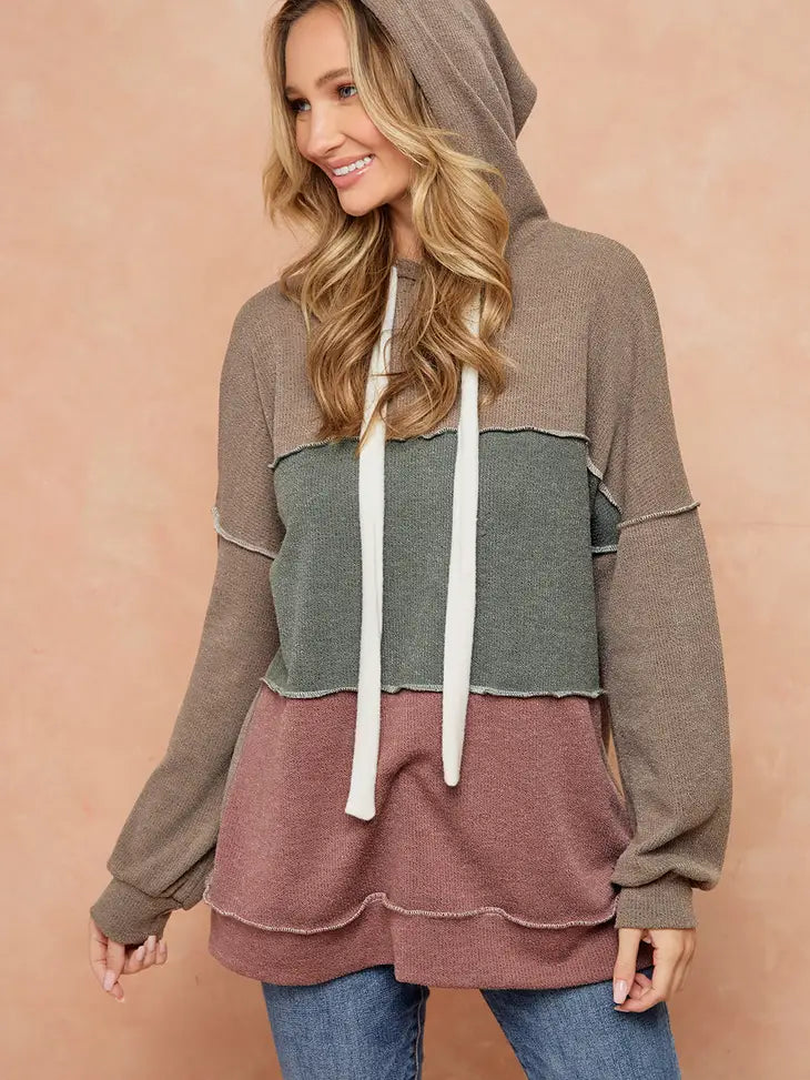 Stylish Splendor Rib Hoodie