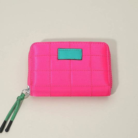 Quilted Zip Around Wallet