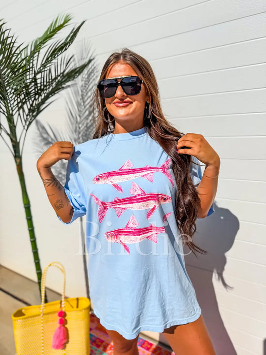 Pink Fish Graphic Tee