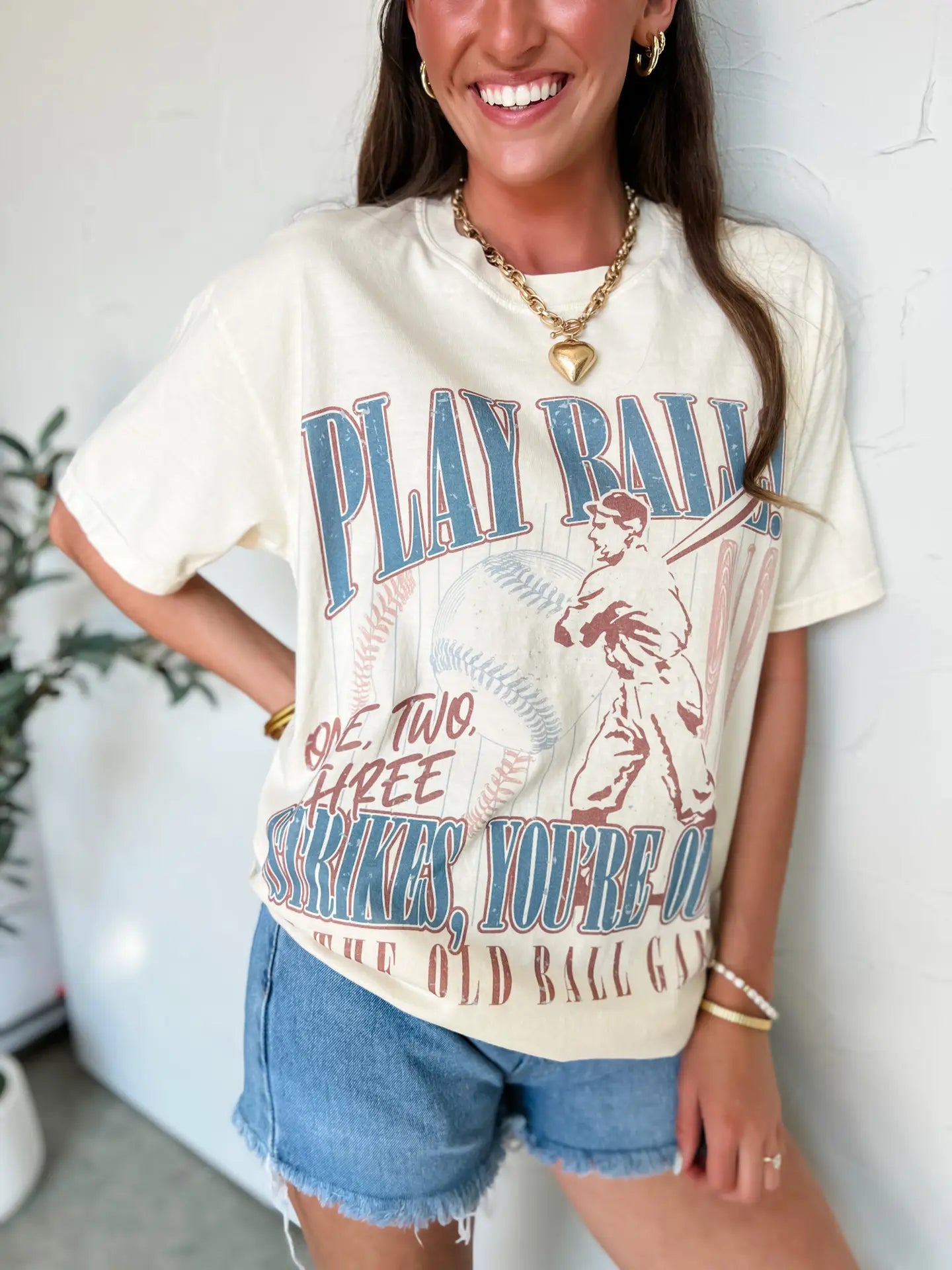 Vintage Old Ball Game Graphic Tee