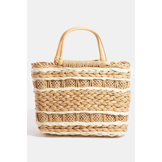 Katrina's Woven Hand Bag - Tan