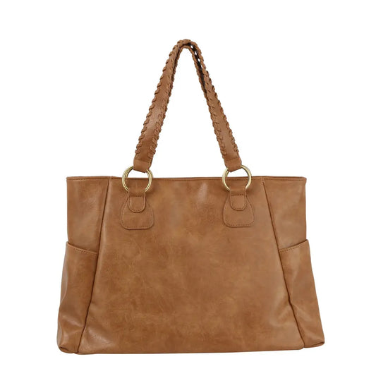 Fashion Braided Handle Daily Tote