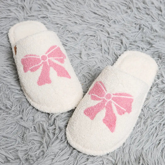 Ribbon Bow Slippers