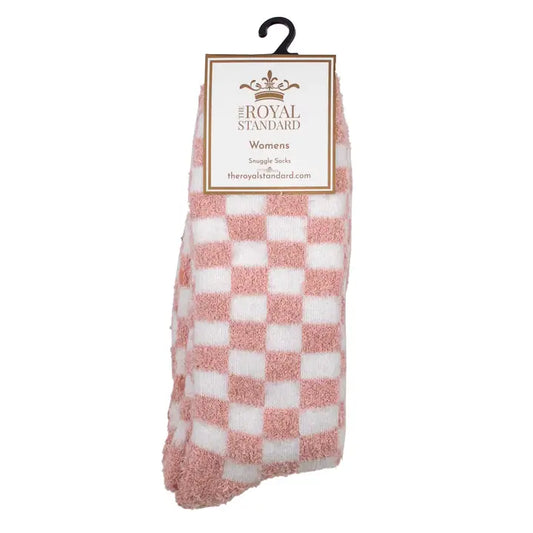 Women's Checkerboard Snuggle Socks