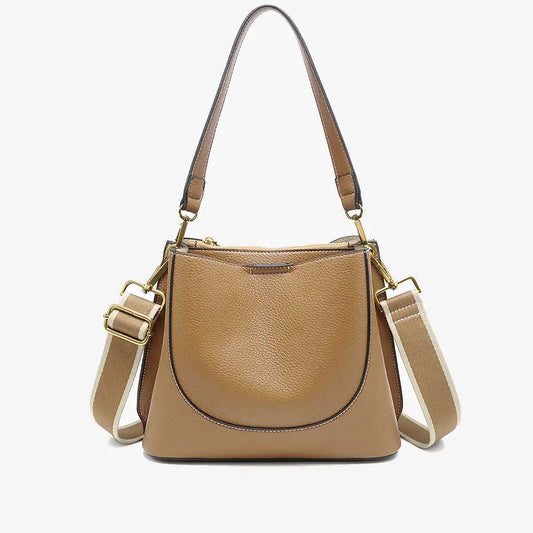 Corinna Bucket Bag – Two-Tone Canvas Guitar Strap