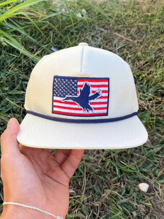 Men's American Flag Duck Cap