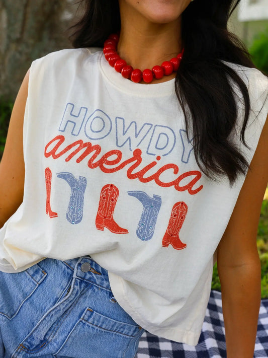 Howdy America Muscle Tank