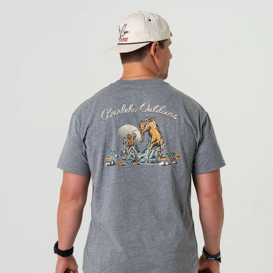 Cowboy Up Tee - Dark Heather Grey