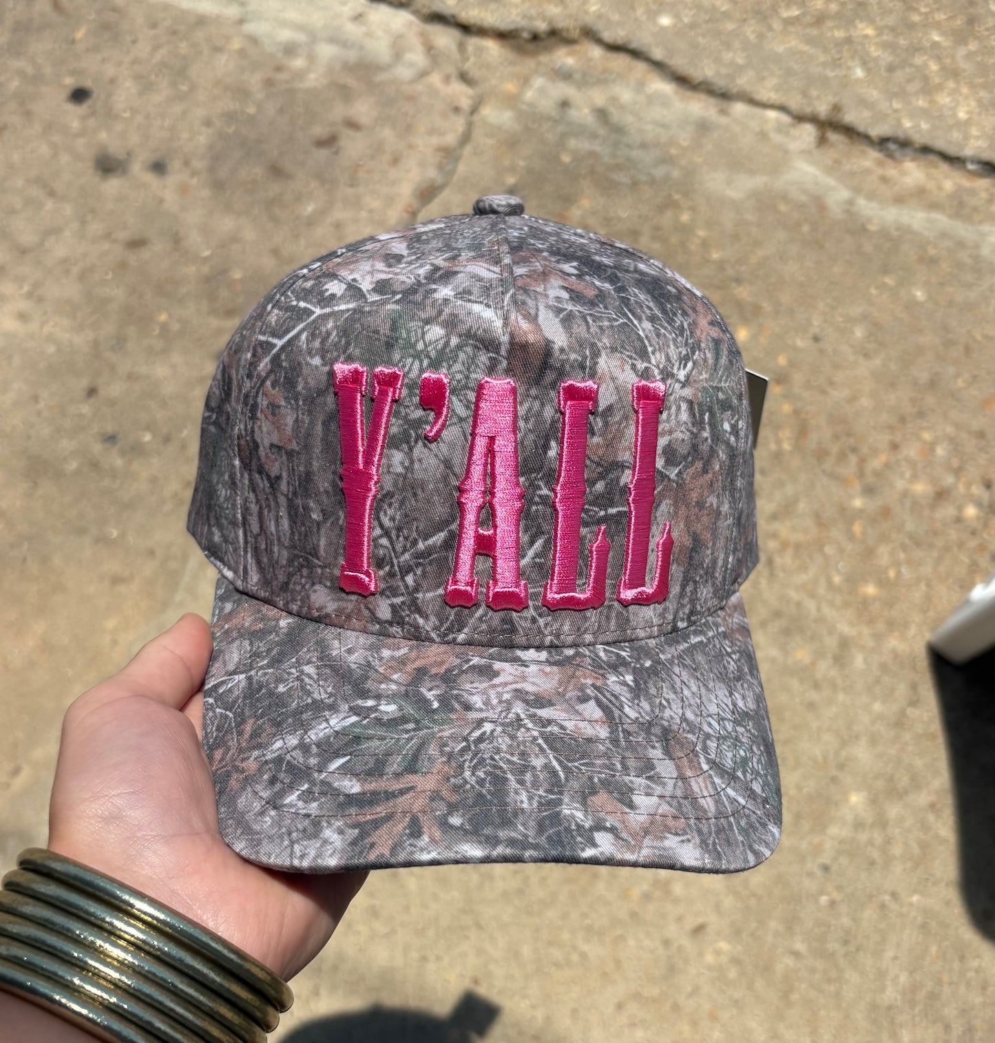 Y'ALL Camo Trucker Hat