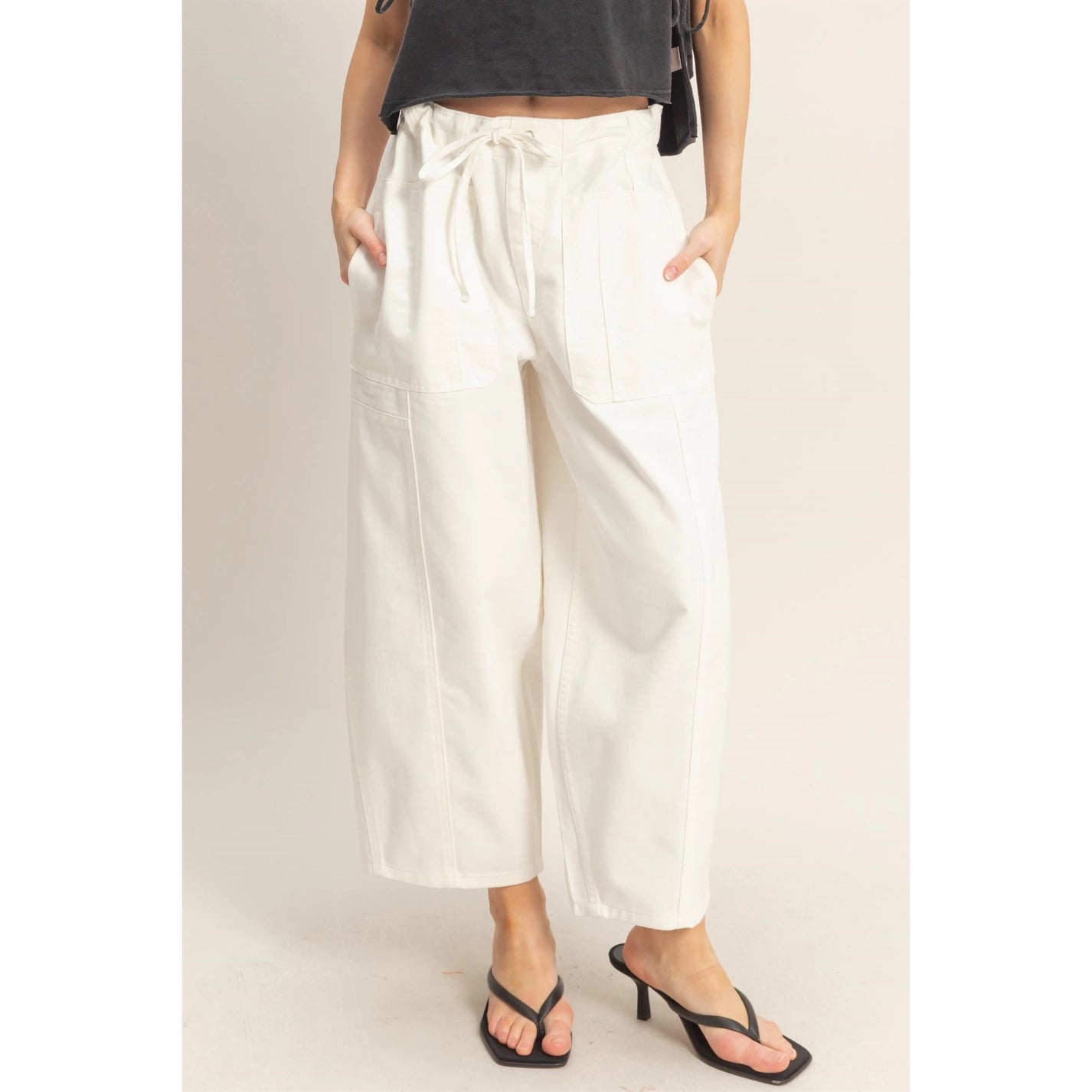 Waylon's Wide Leg Pants - White