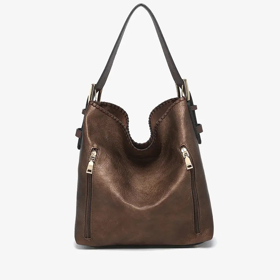 Alexa 2-in-1 Hobo Bag W/Dual Zip Compartments