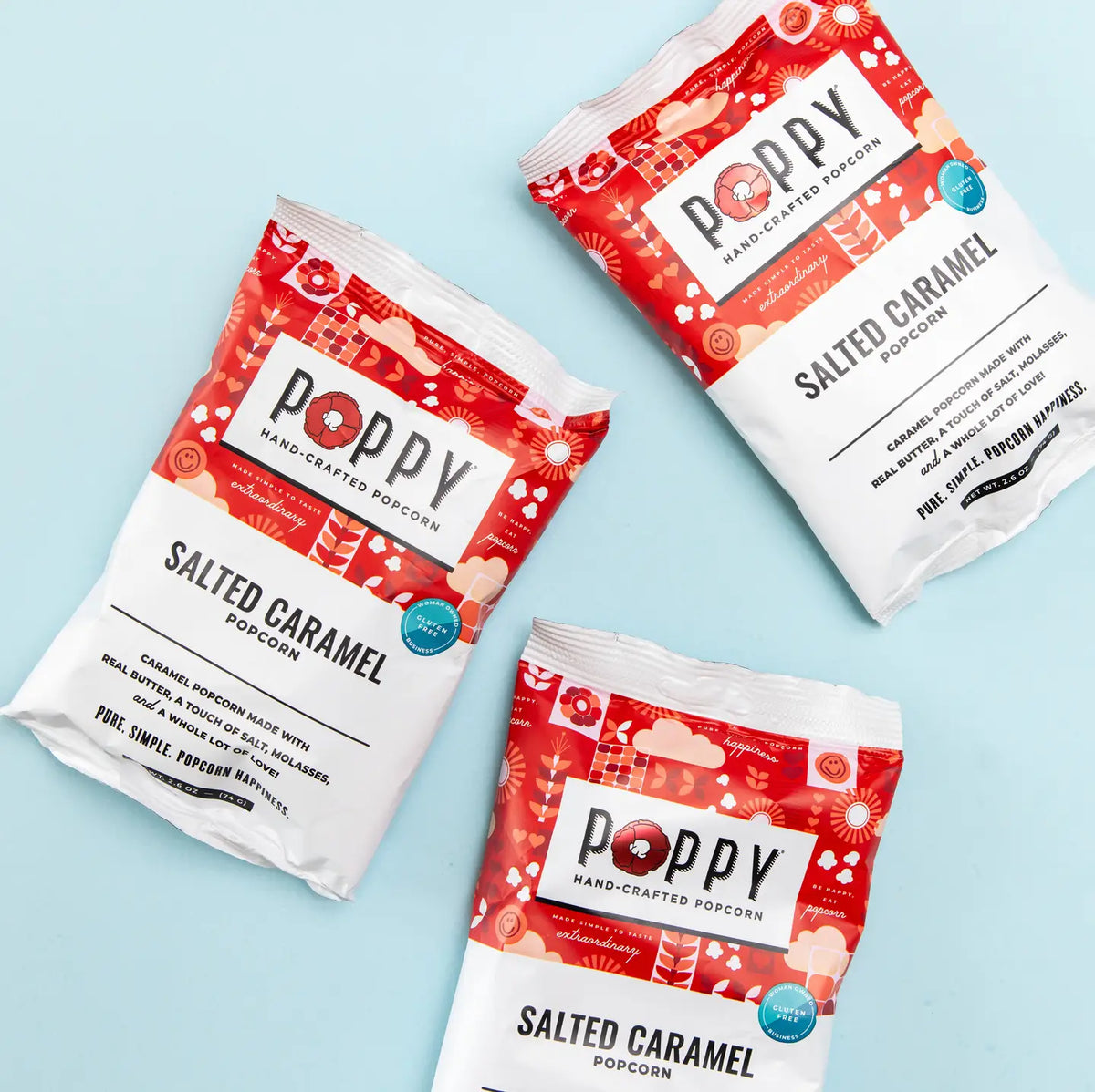 Poppy Salted Caramel Snack Bag Popcorn