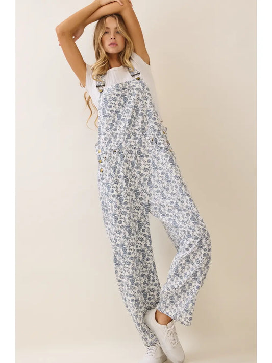Felicities Floral Barrel Pant Overalls