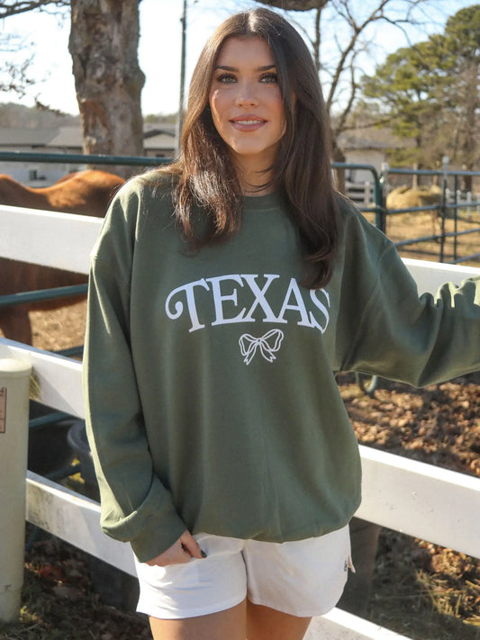 Texas Bow Sweatshirt