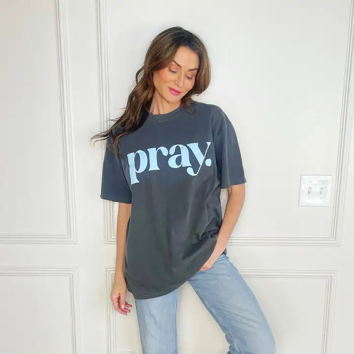 Puff Pray Tee - Gray