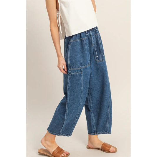 Waylon's Wide Leg Pants - Denim